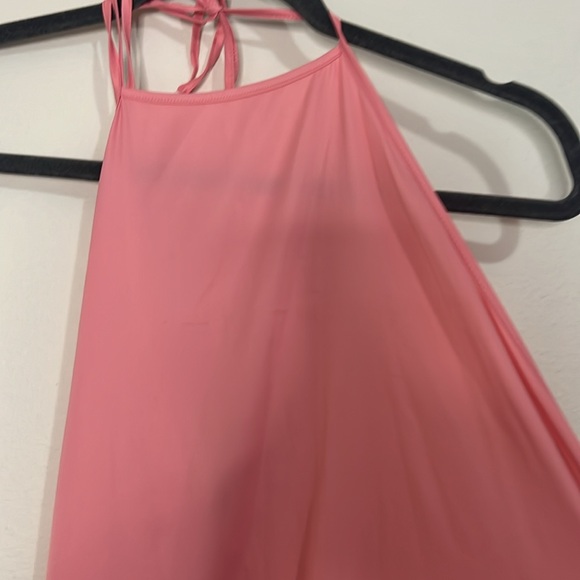 Zara Small  pink silk style dress buttons going down side. - Picture 4 of 10